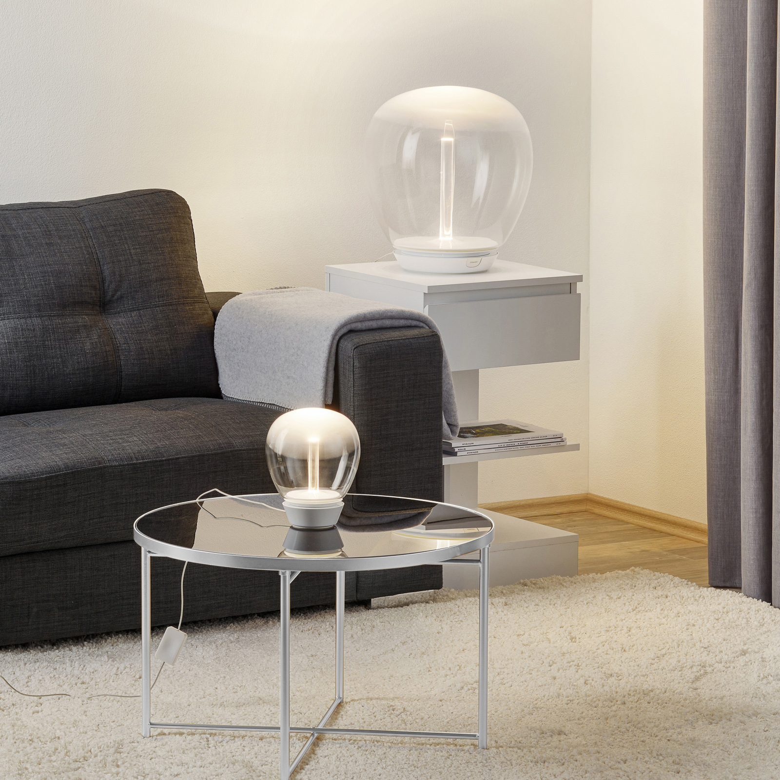 Artemide Empatia Glas-Tischleuchte mit LED