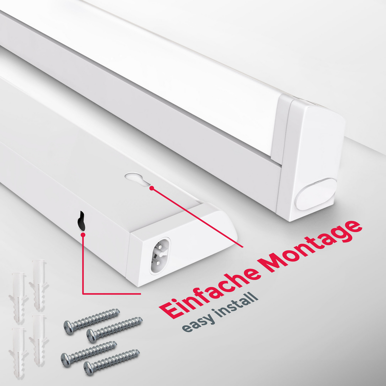 LED meubelverlichting Hike, wit, L 54,7 cm, 4.000 K LED meubelverlichting Hike, wit, L 54,7 cm, 4.000 K