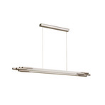 Lampada LED a sospensione ORG, lunghezza 160 cm, color nichel - DCW