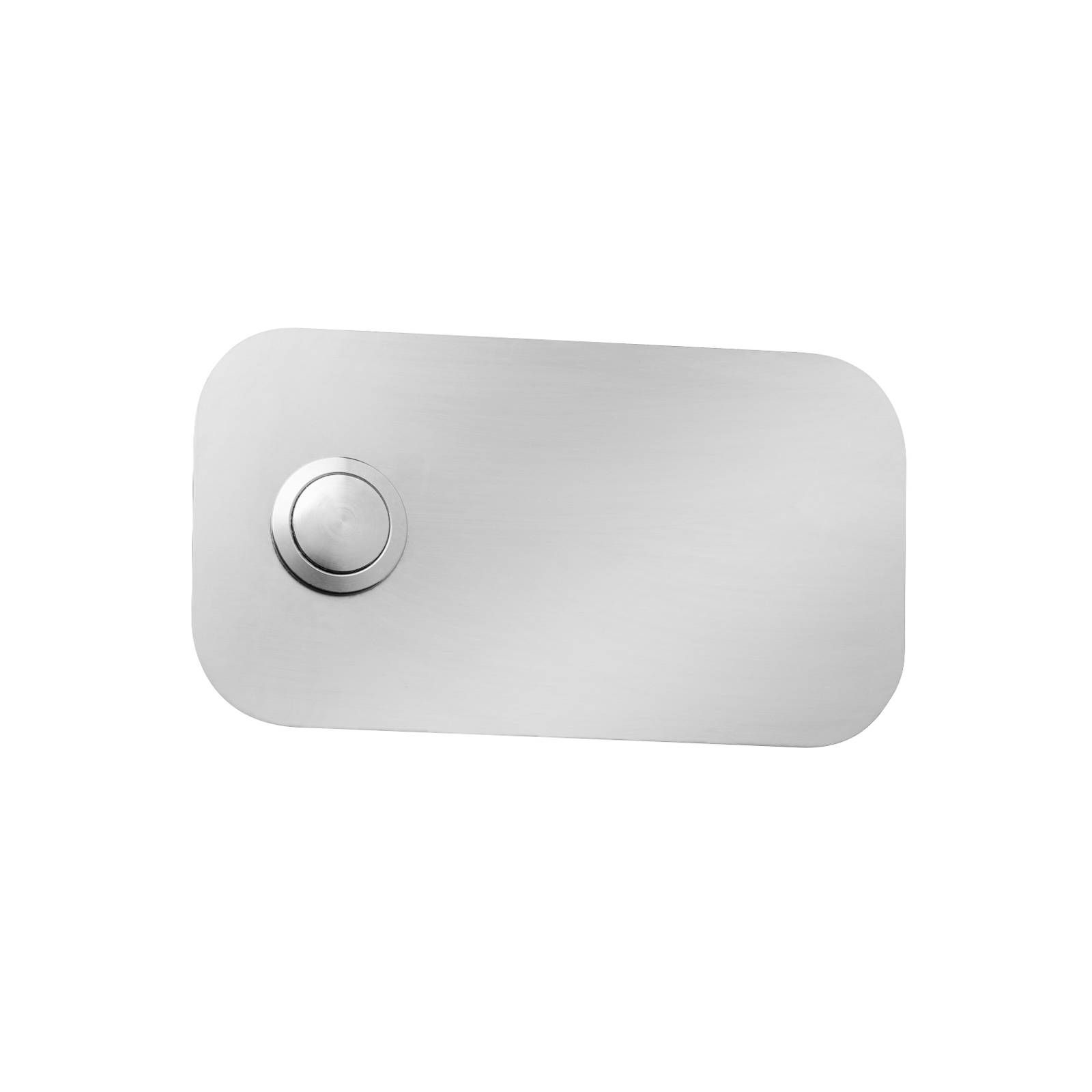 Plaque de sonnette rectangulaire en inox