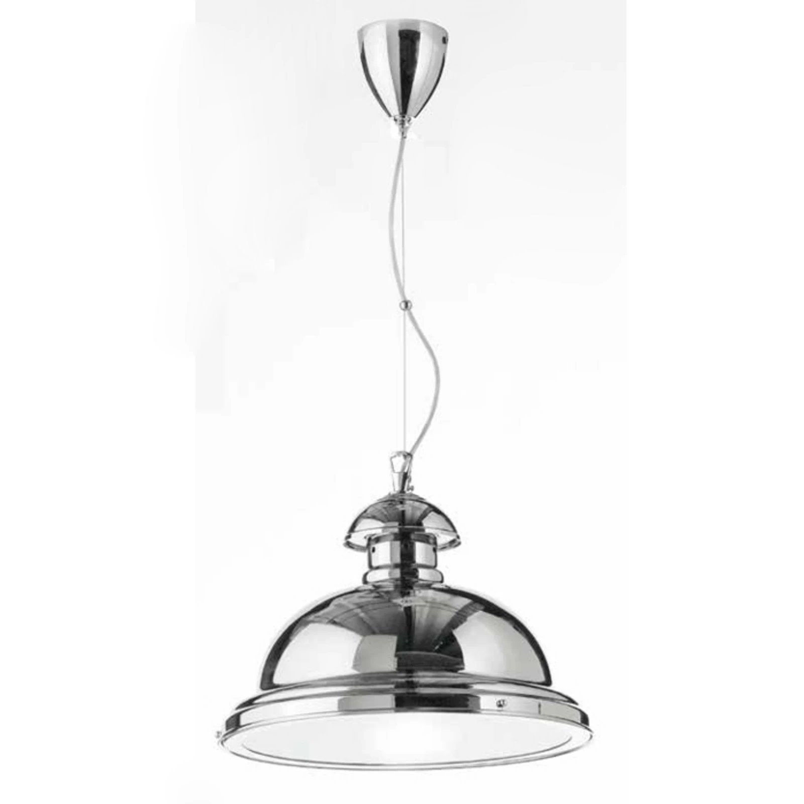 függőlámpa Scirocco, fényes króm 35 cm
