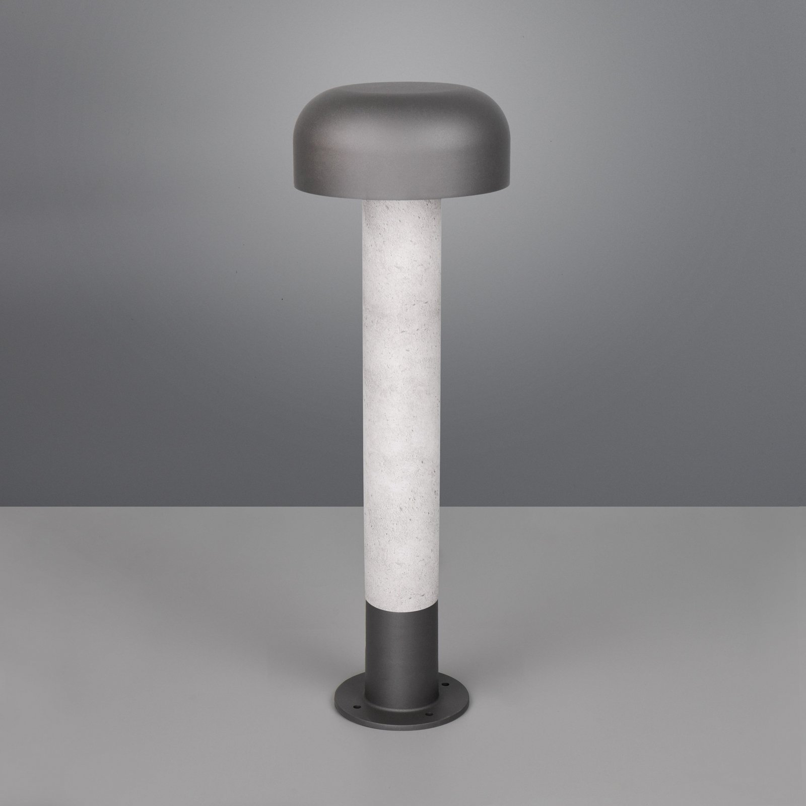 Wegeleuchte FRASER, Betonoptik, Höhe 54 cm, Metall, IP54 Wegeleuchte FRASER, Betonoptik, Höhe 54 cm, Metall, IP54