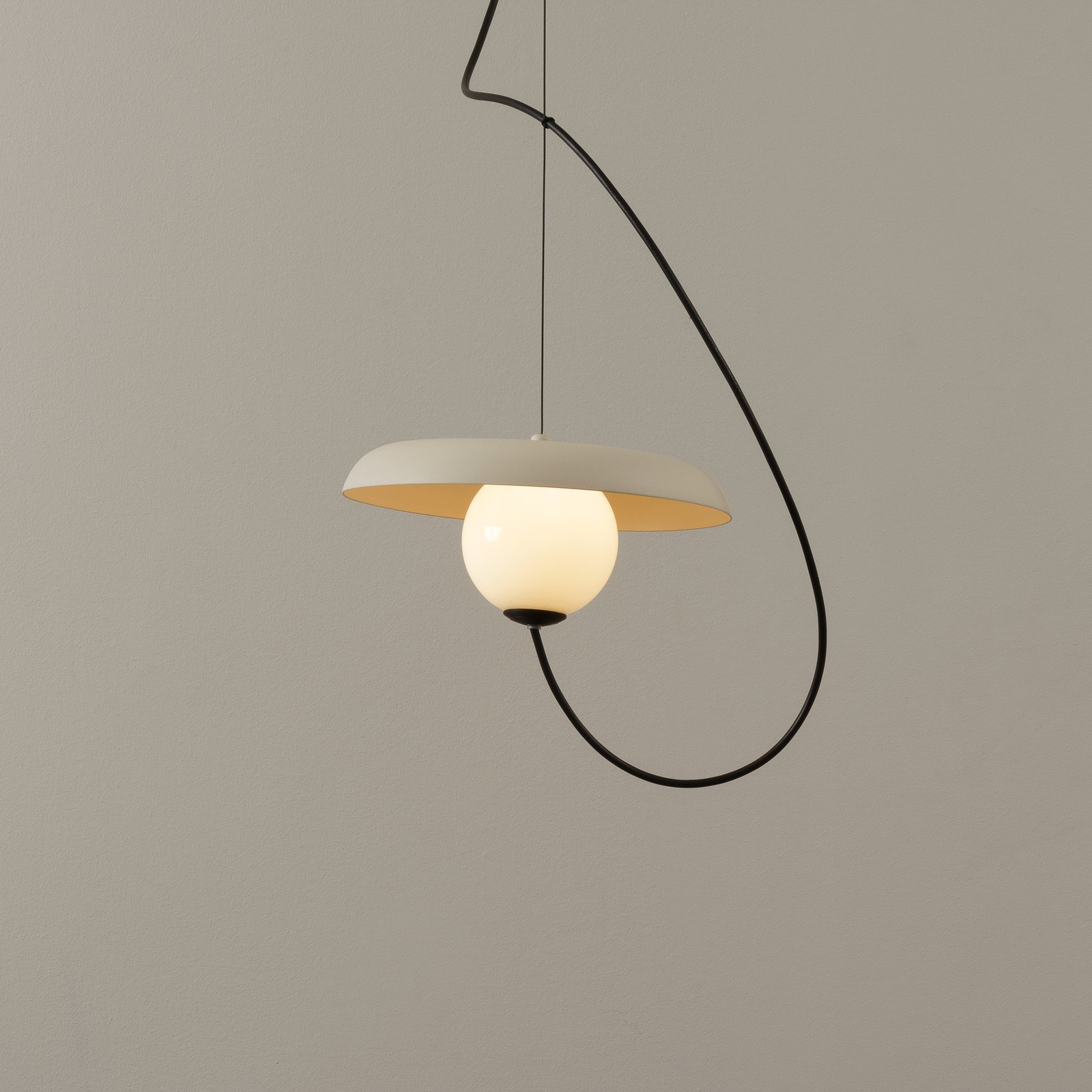 Lampa wisząca Milan Wire Ø 24 cm w kolorze norek