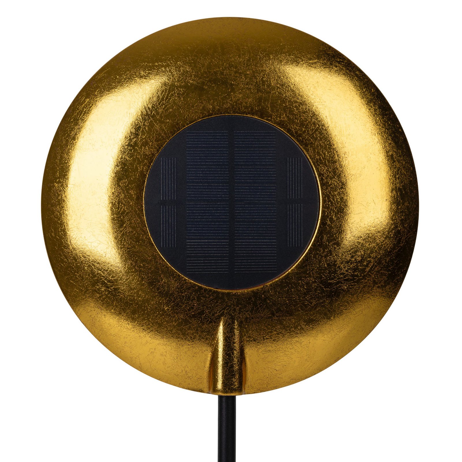 LED-Akku-Tischleuchte Solan, μαύρο/χρυσό, ηλιακό, IP54 LED-Akku-Tischleuchte Solan, μαύρο/χρυσό, ηλιακό, IP54