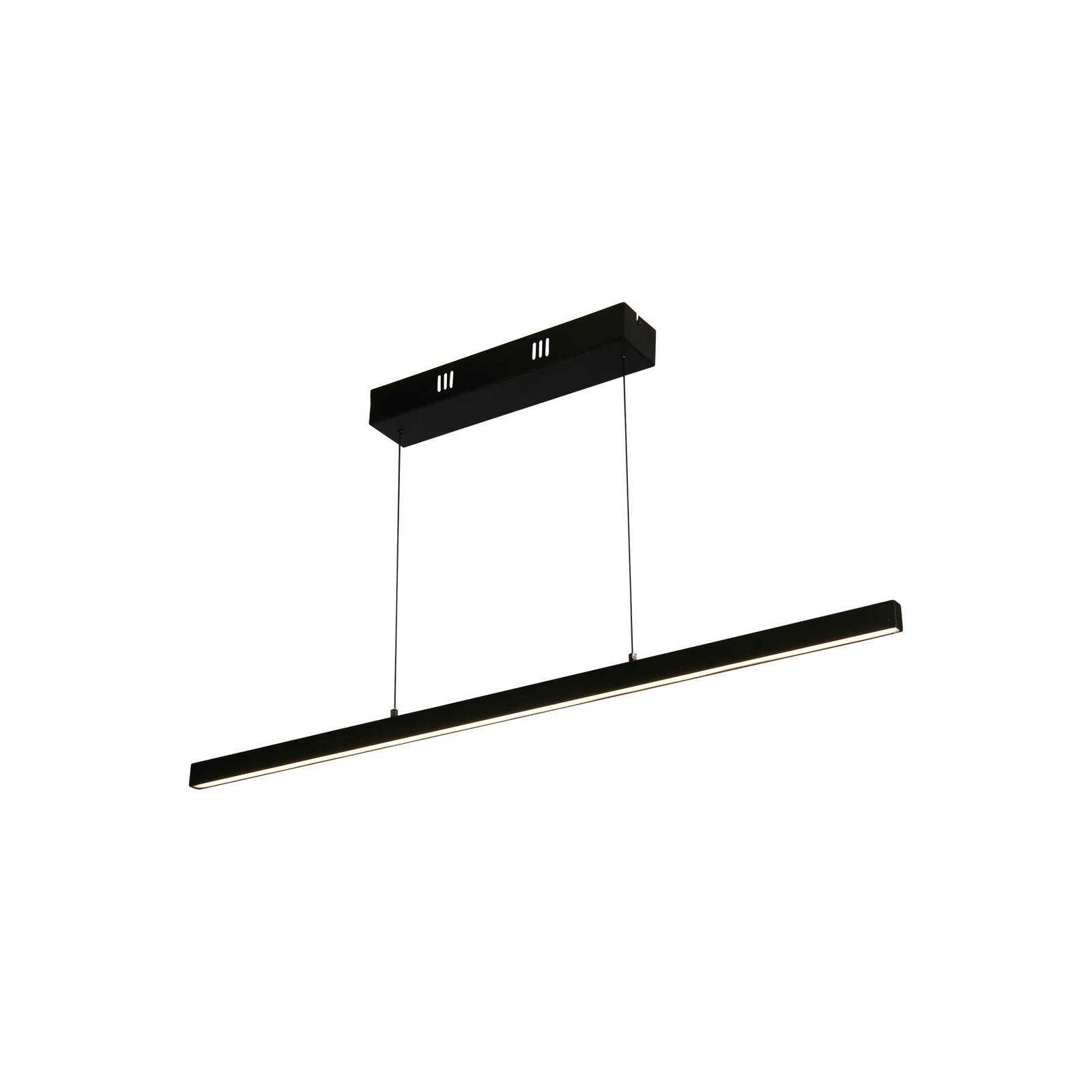 Lampa wisząca LED Layla, Linear, czarna, z regulacją wysokości, CCT