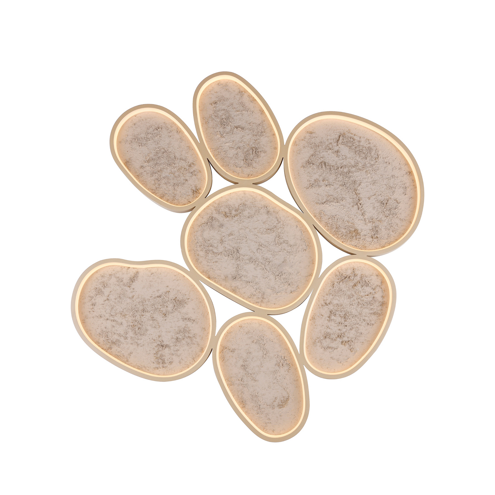 Moonbraker 7 LED ceiling light, sand beige, 3,000K, dimmable Moonbraker 7 LED ceiling light, sand beige, 3,000K, dimmable