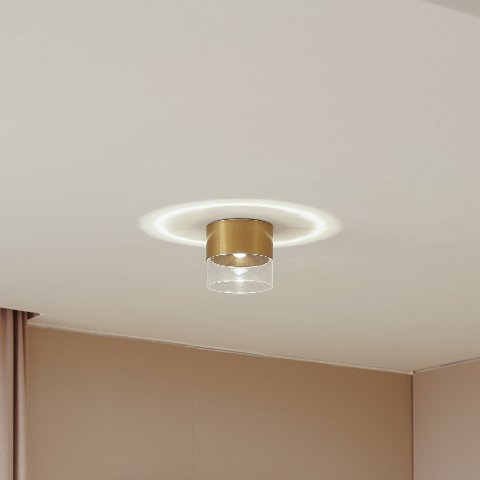 Dalila LED Stropné Lampa Ø10 Zlatá - Lindby