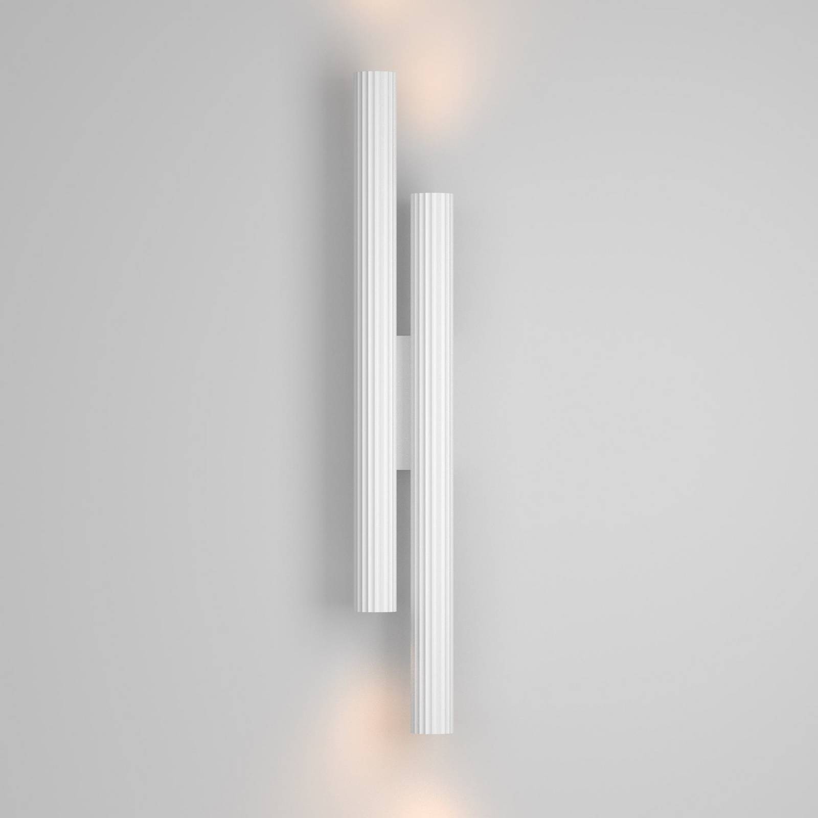 LED-Wandleuchte Calipso, weiß, Höhe 49 cm, Metall, 4-flammig günstig online kaufen