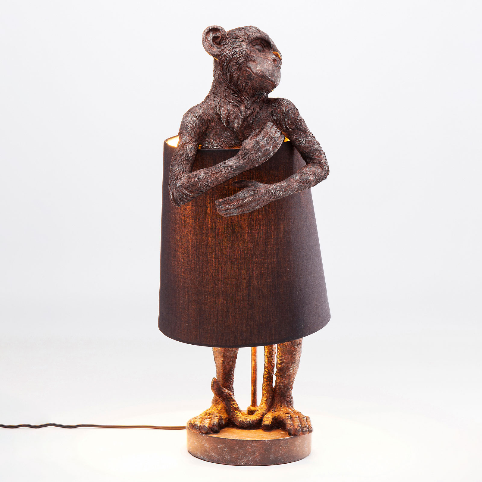 KARE Animal Monkey Tischleuchte mit Schirm