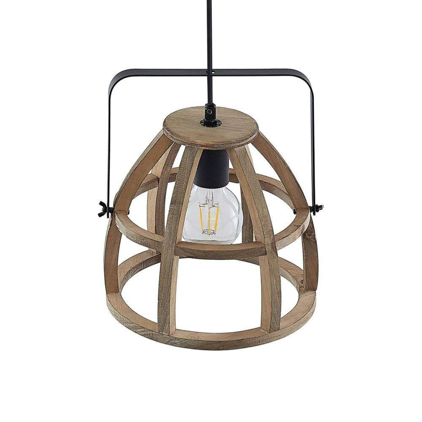 Pilarion Lustră Pendul Ø25 Wood/Black - Lindby