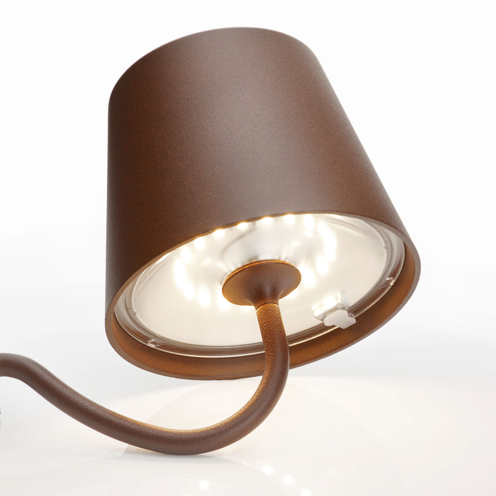 revolutie Knop Stier LED wandlamp Poldina dimbaar, accu en USB-poort | Lampen24.be