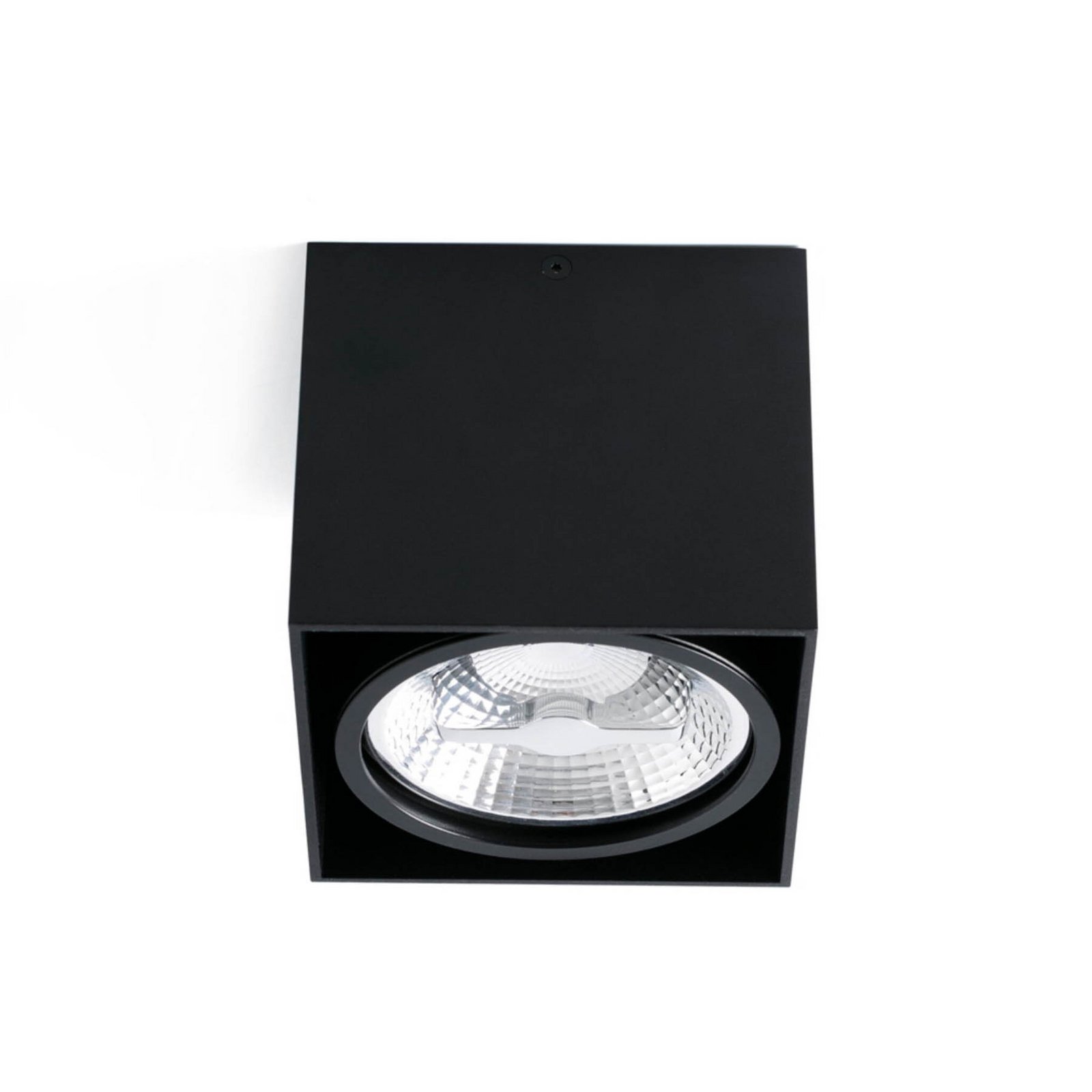Deckenleuchte Tecto, Downlight, 1-fl., Aluminium, schwarz