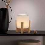 Madita LED asztali lámpa, magasság 19 cm, natúr/fehér