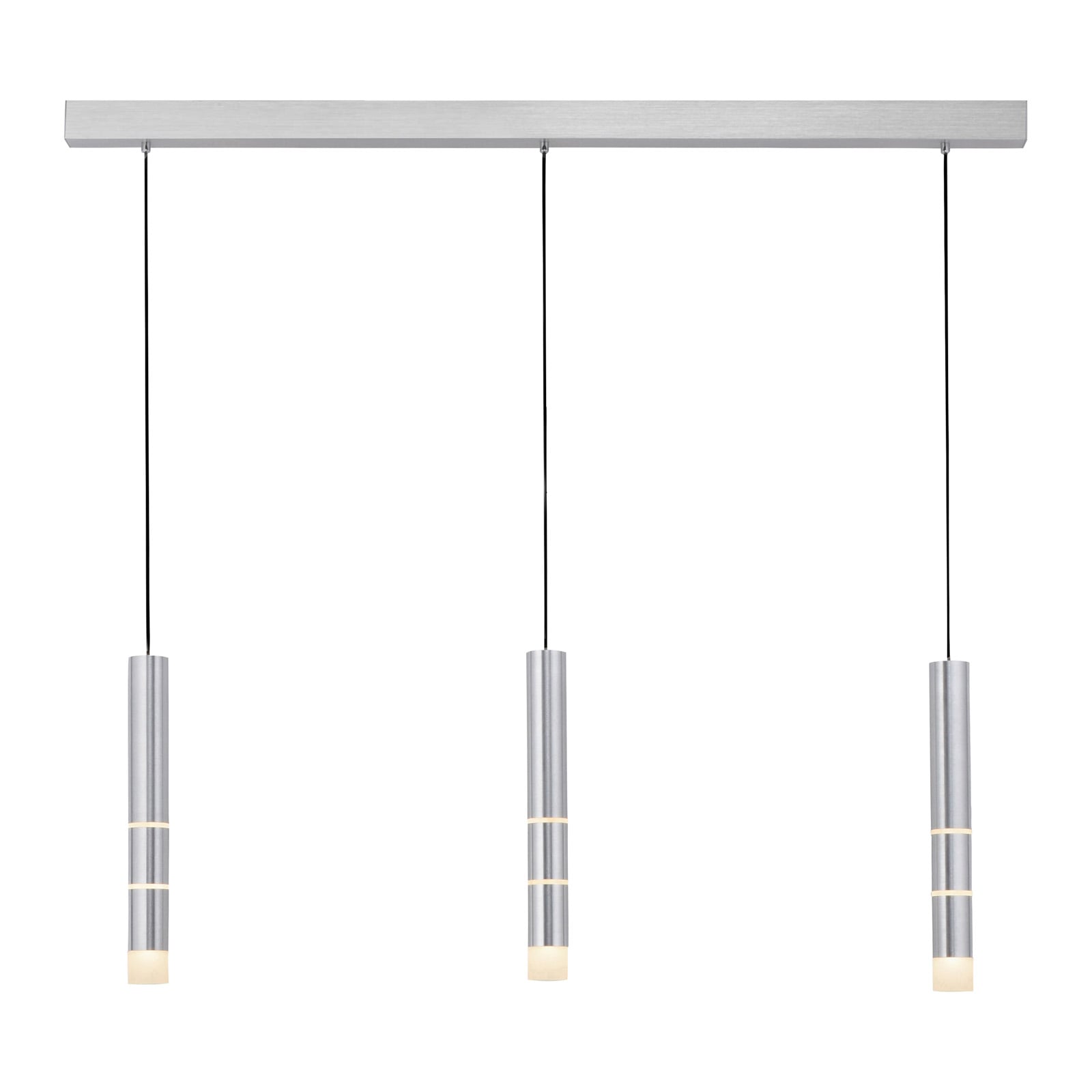 Vega LED-Hängeleuchte, drei Zylinder, alu - PURE Vega LED-Hängeleuchte, drei Zylinder, alu - PURE