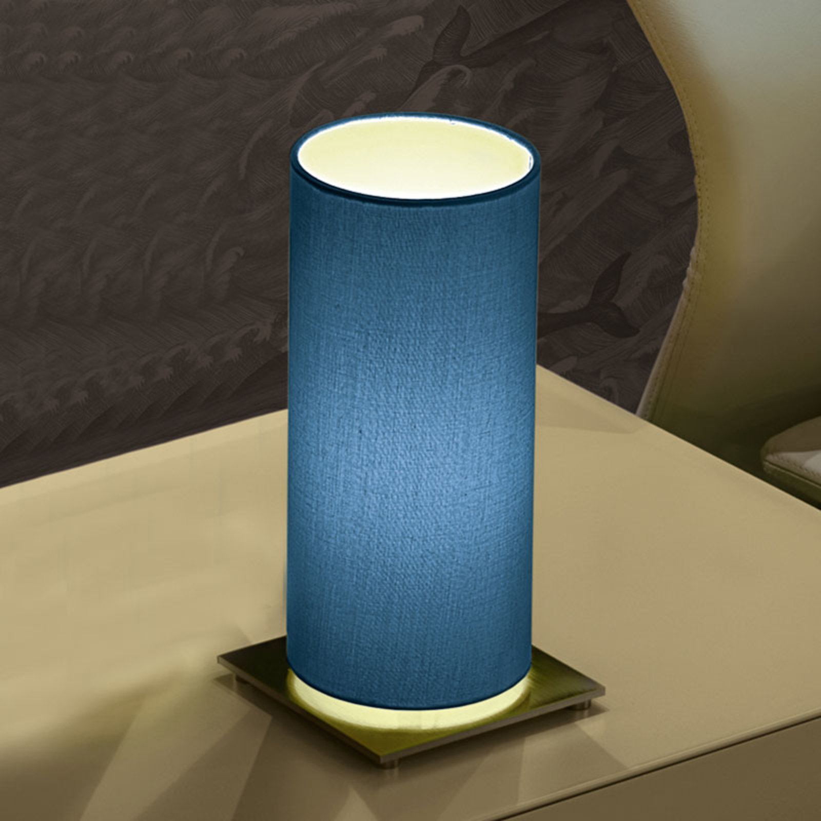 Modo Luce Lost lampa stołowa Ø 18 cm niebieska