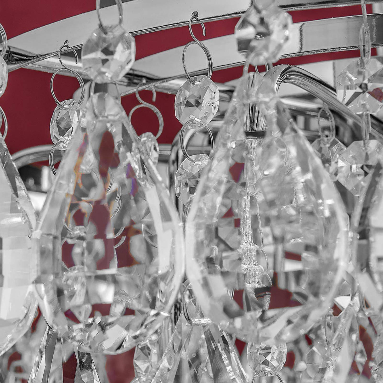Lampa wisząca Celeste z kryształami K9 9-pkt chrom
