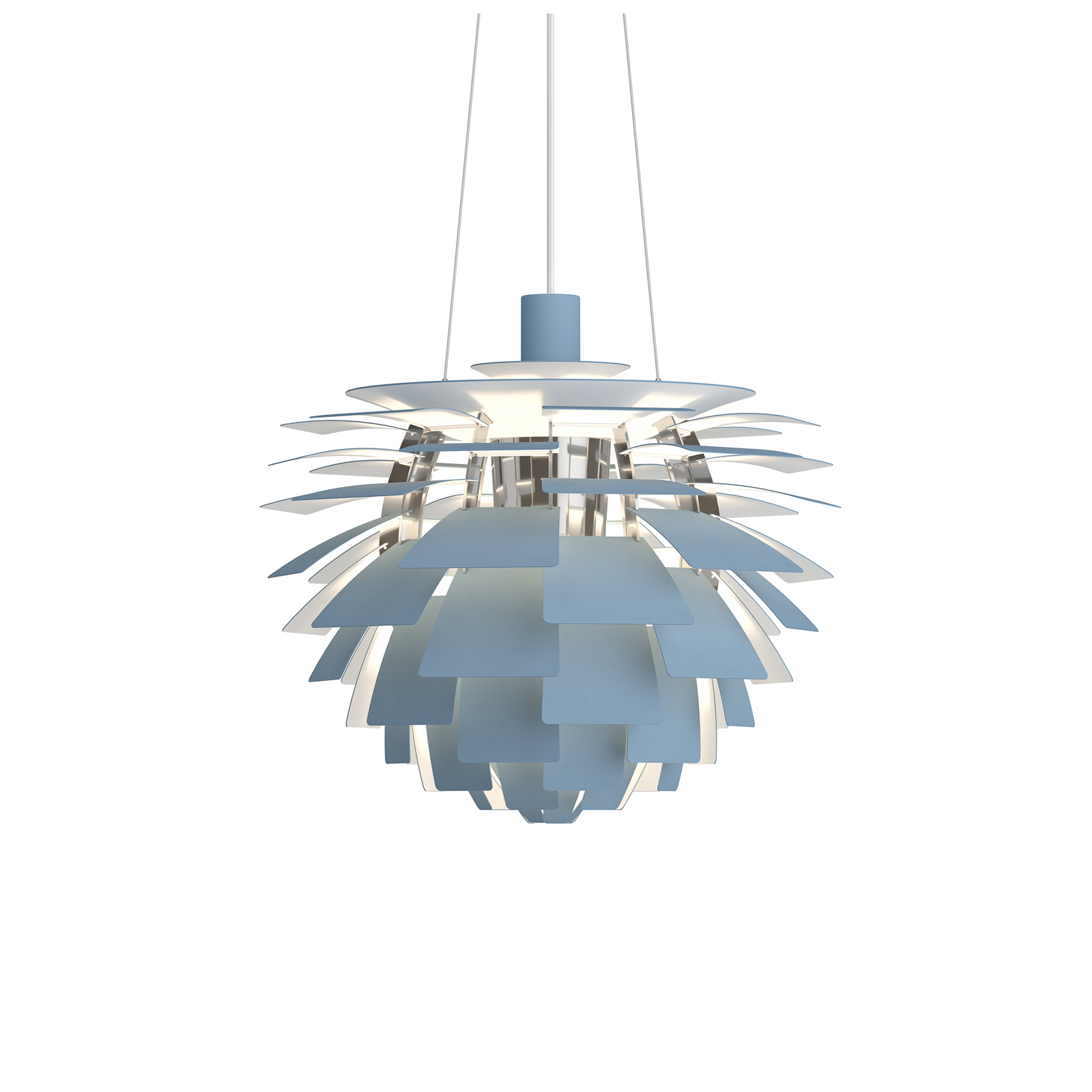 Hanglamp PH Artichoke blauw/chroom Ø 48 cm - Louis Poulsen