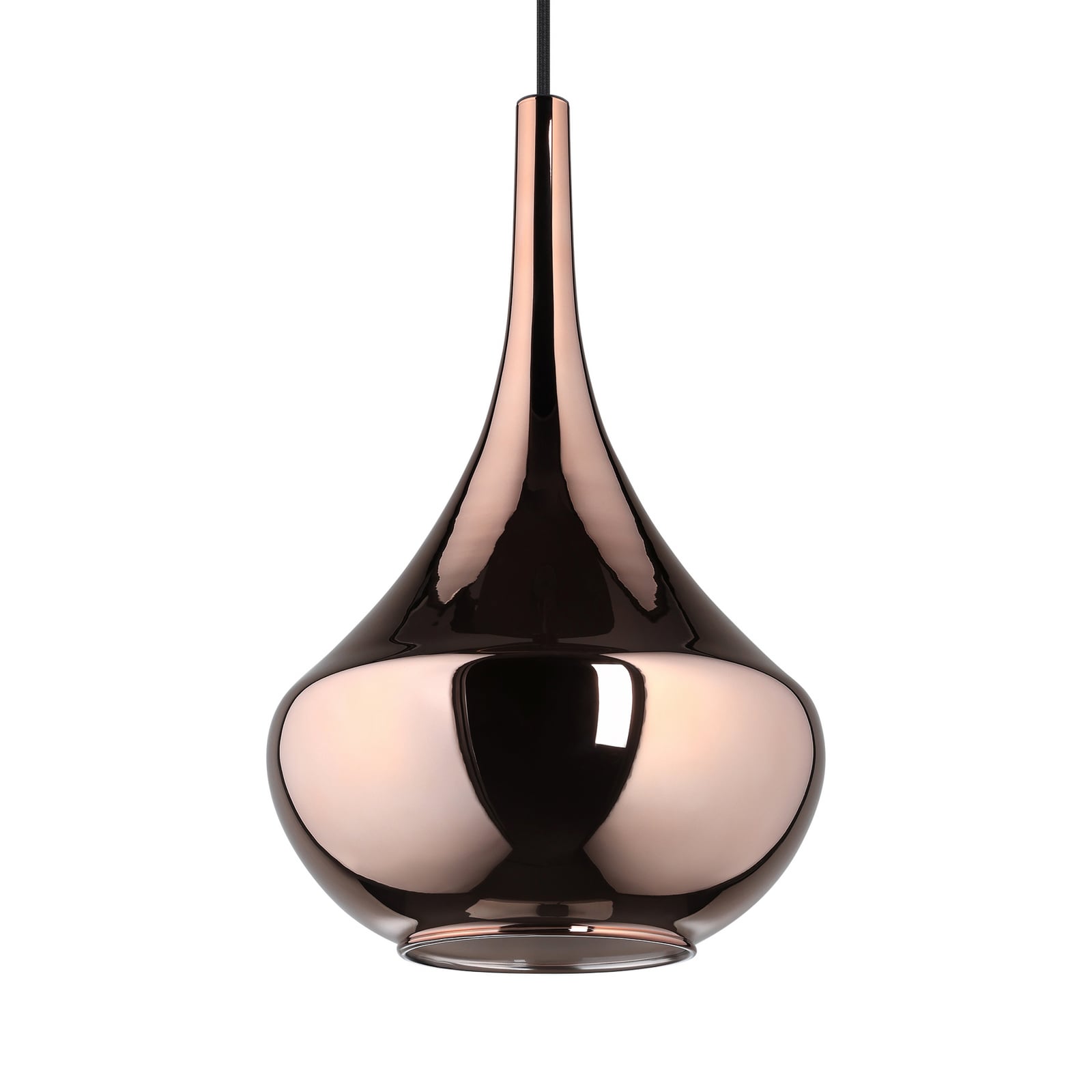 Suspension Almoster, cuivre, Ø 25 cm, verre - Stars of Light