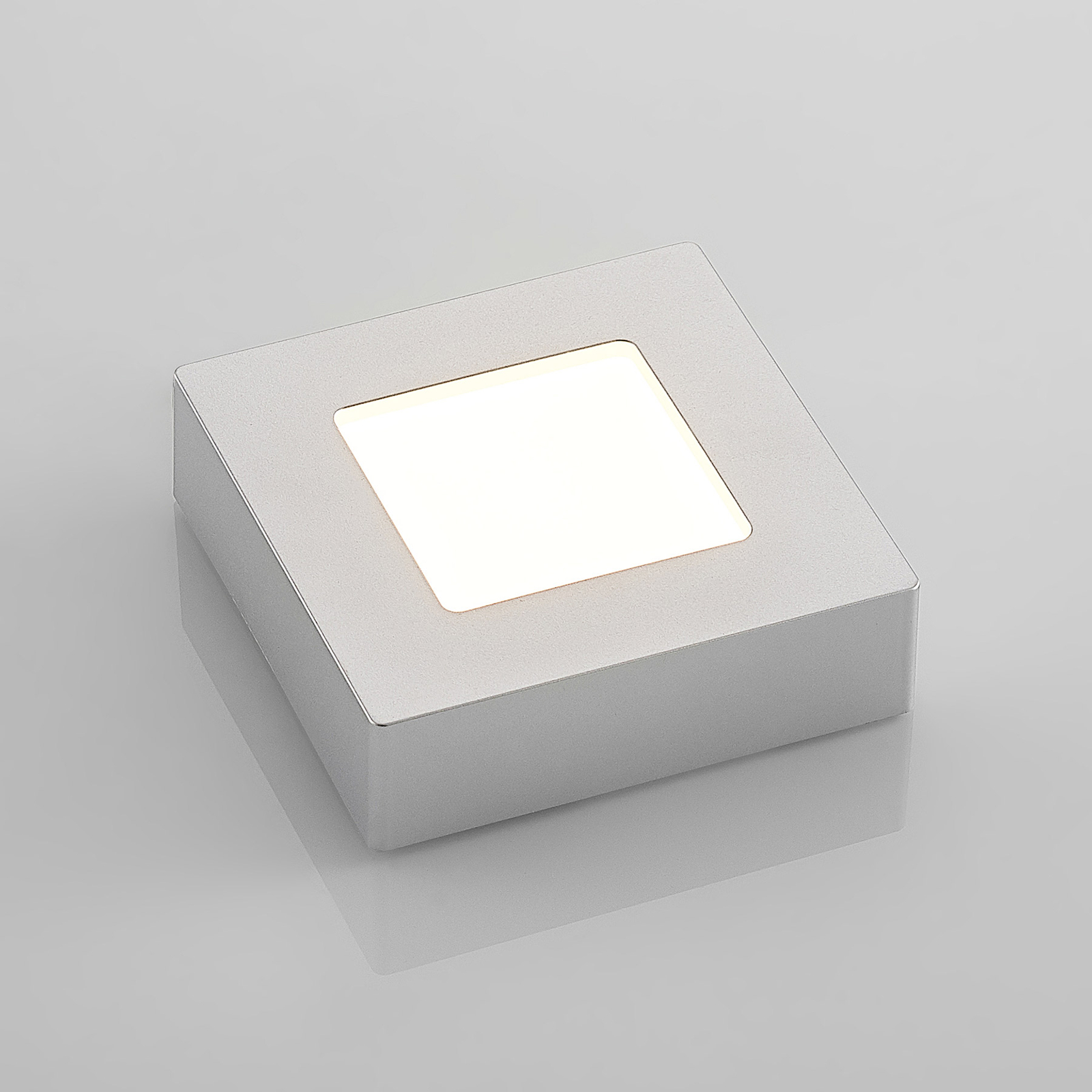 Prios Alette LED-taklampe, sølv, 12,2 cm
