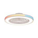 Ventilador de techo LED Gamer Big blanco DC silencioso Ø 56 cm CCT RGB