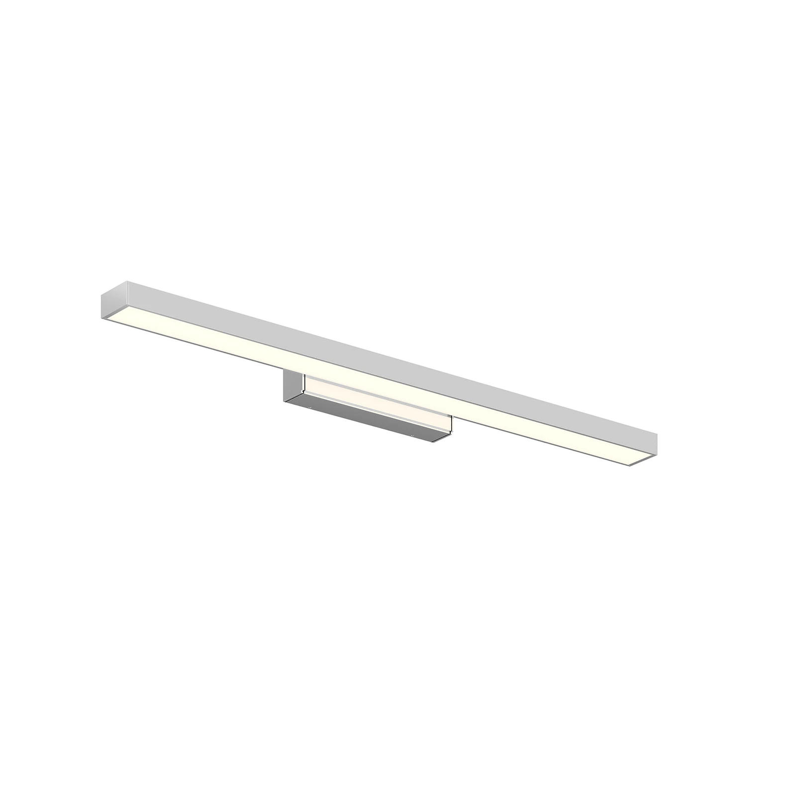 Lindby LED καθρέφτης Alenia, 60 cm, χρώμιο, αλουμίνιο, IP44