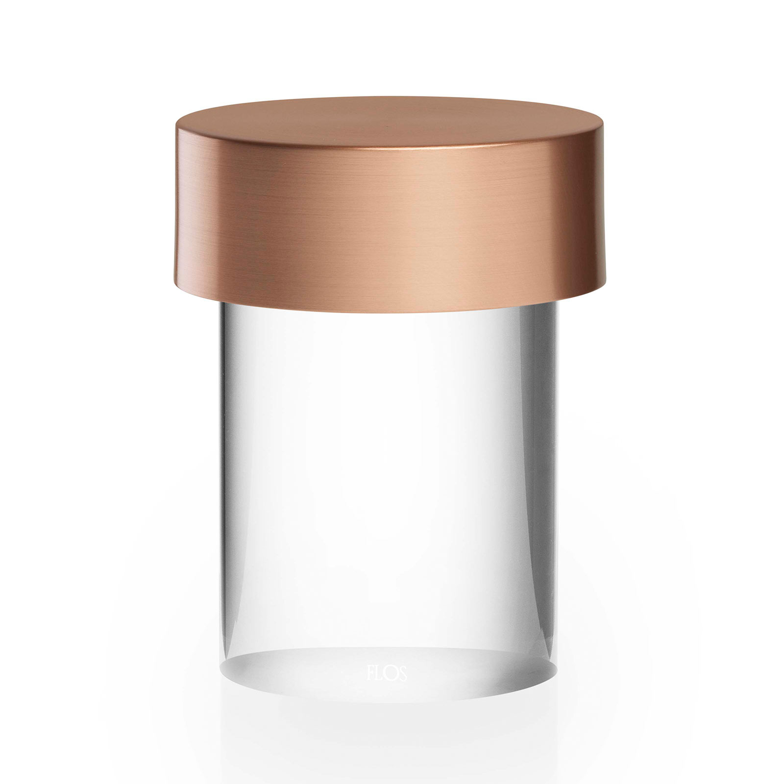 FLOS LED-Akkutischleuchte Last Order, glatt, Glas, IP20