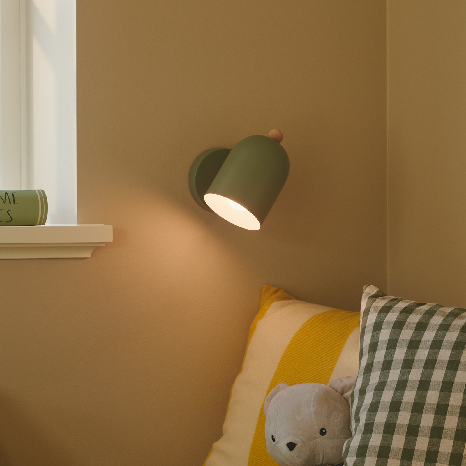 Gaston Wall Lamp Dusty Green - Nordlux