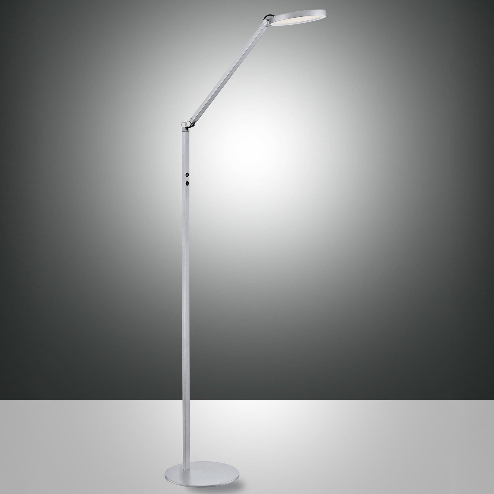 LED floor lamp Regina, 1-bulb, aluminium