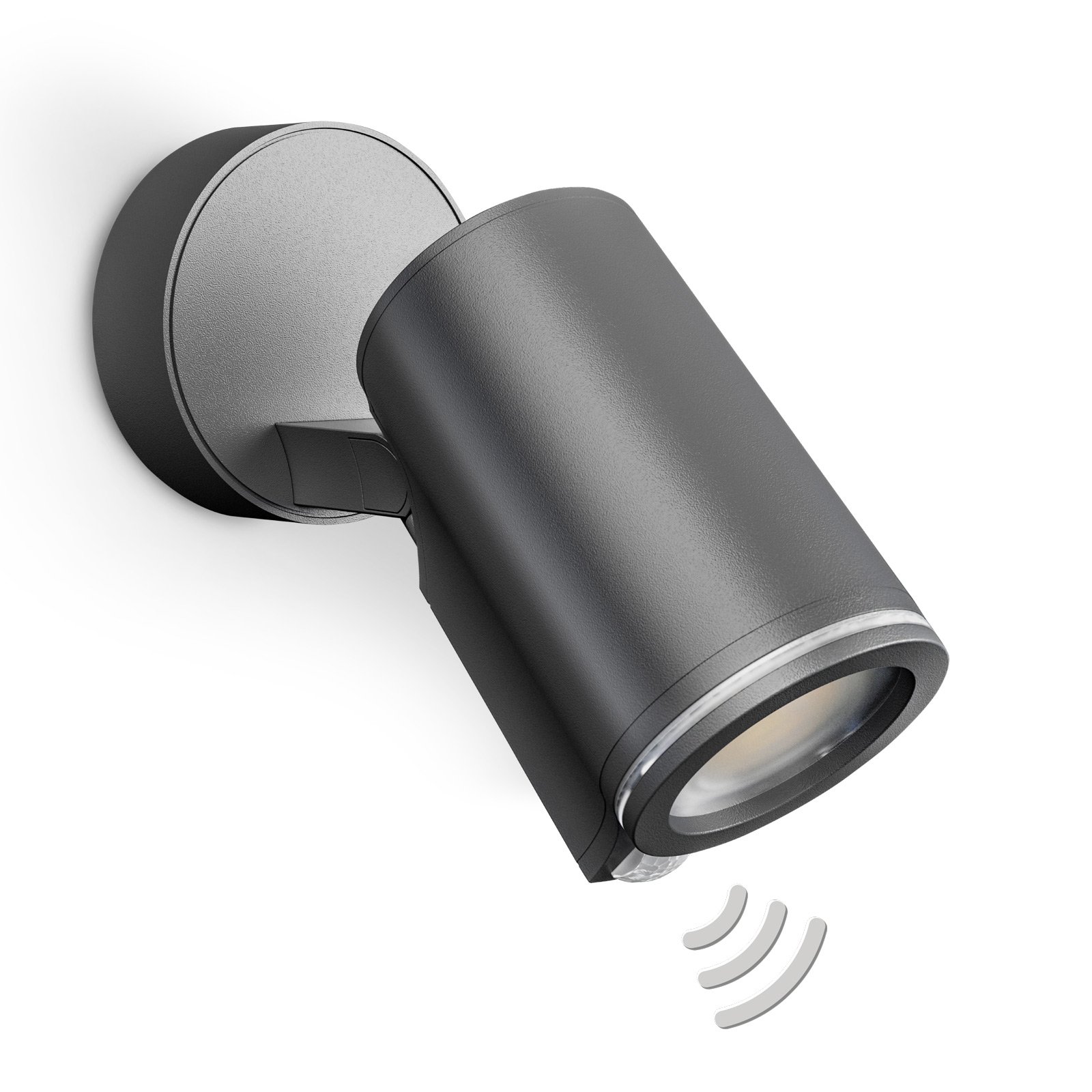Steinel STEINEL Spot One LED spotlight sensor GU10, aluminium, plastic, GU10, 7 W, energy efficiency: A+, W: 9.8 cm, H: 9.8 cm