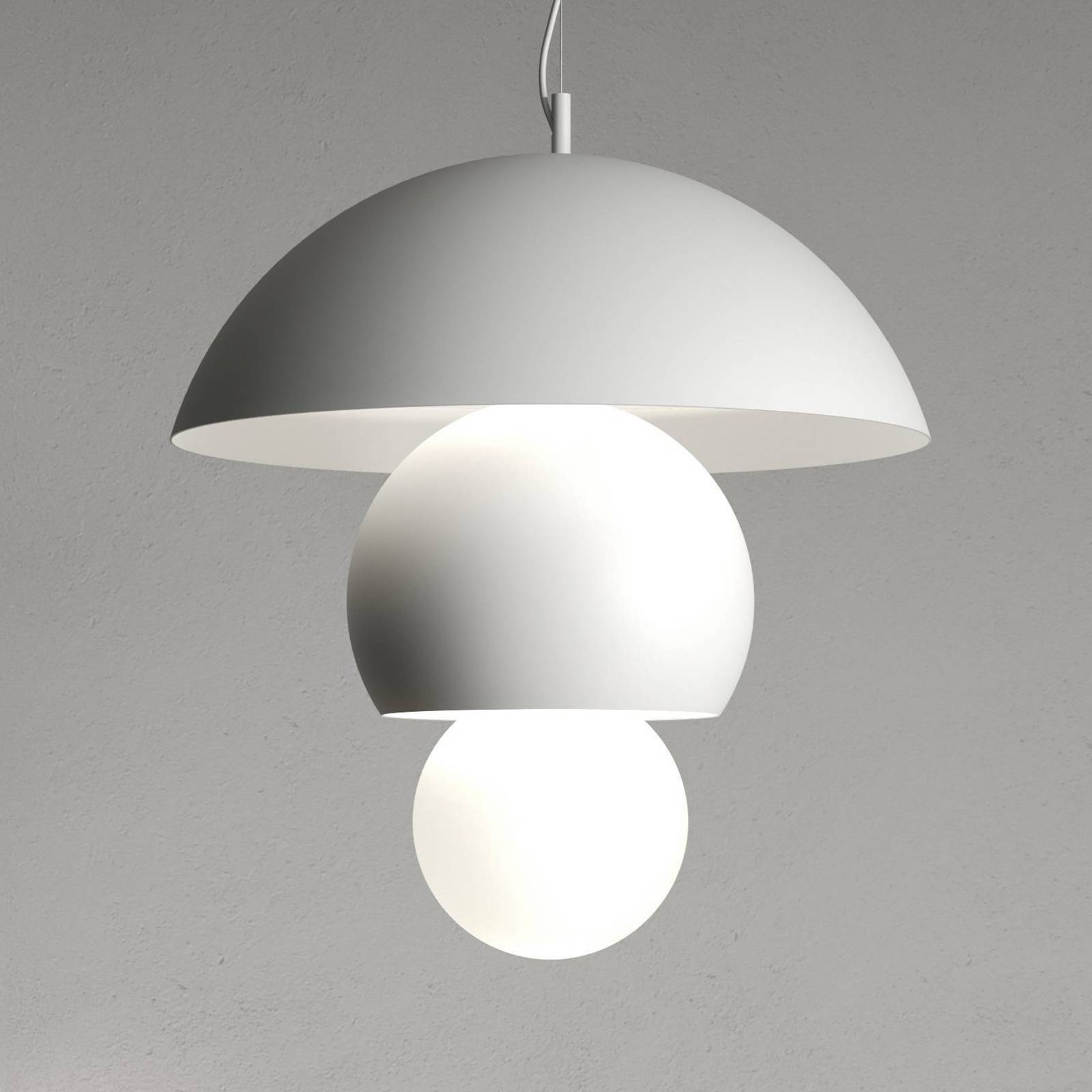 Lampa wisząca Triluna marki Karman, 57 x 62 cm, biała, aluminium