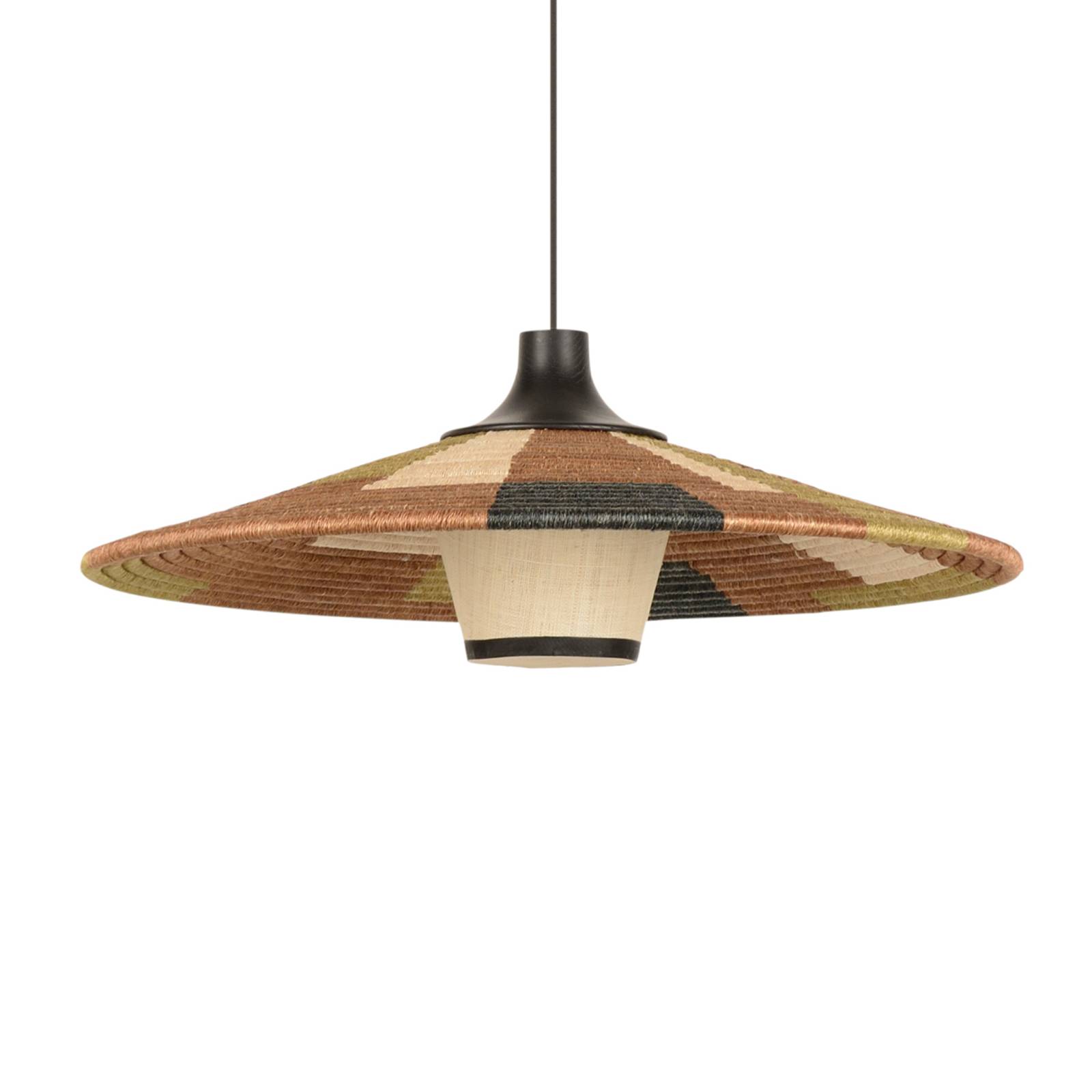 Forestier Parrot -riippuvalo M, ruskea - design riippuvalaisin - lamppu Olohuoneen/ruokailutila ruskea, vihreä, musta
