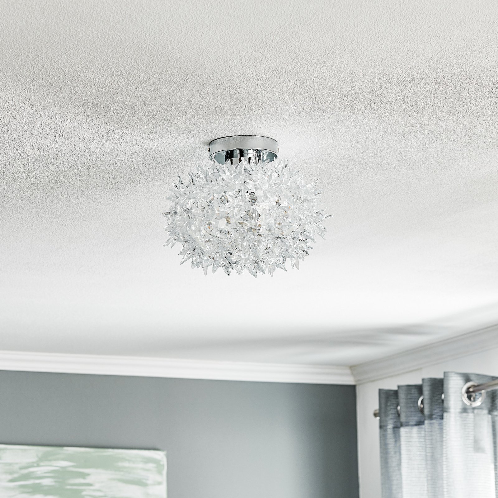 Bloom CW2 Applique Murale/Plafonnier Cristal - Kartell