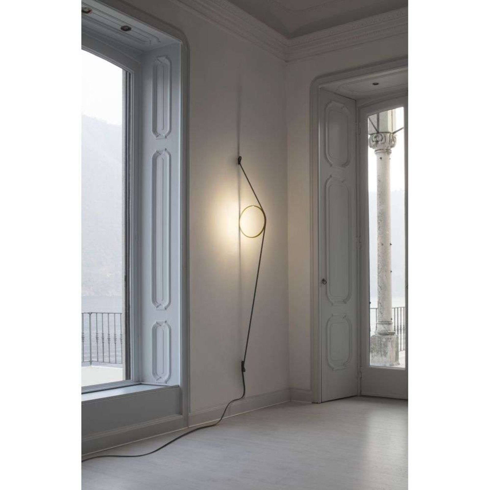 Wirering Wall Lamp Grey/Black - Flos