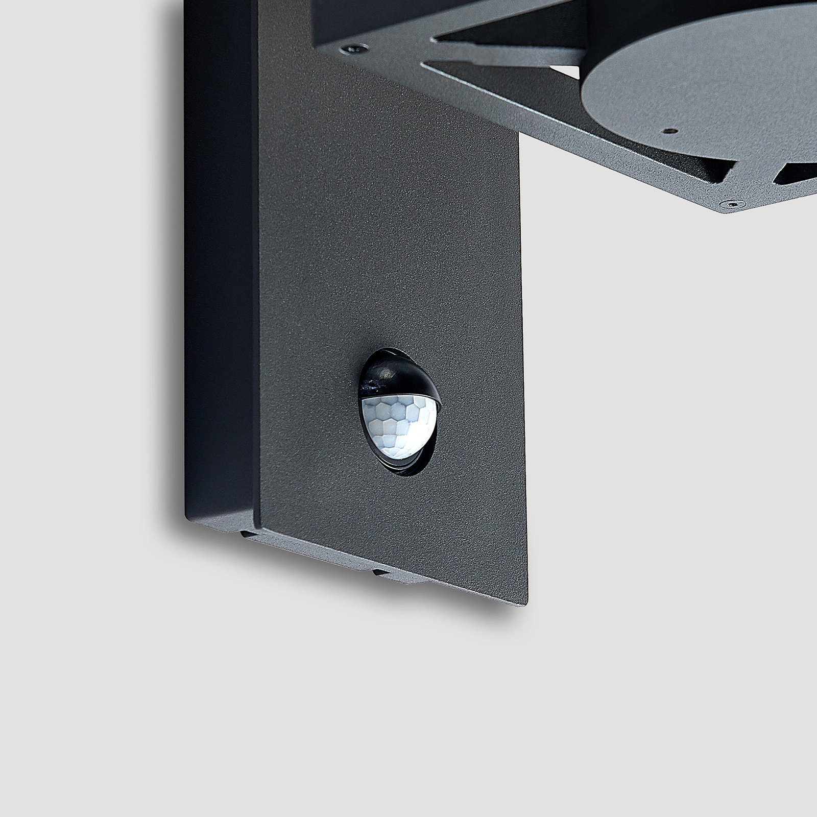 Lucande Außenwandlampe Ferda, 2er-Set, anthrazit Sensor IP44