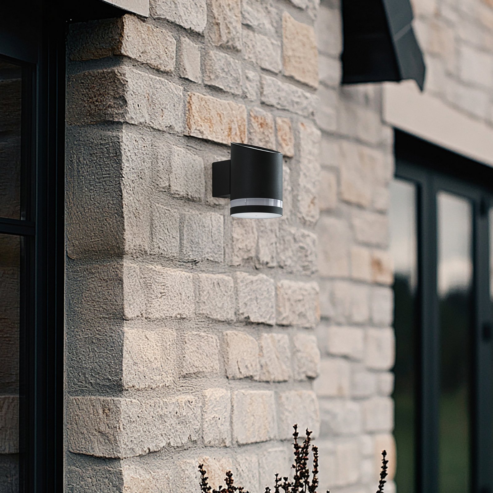 Lindby utendørs LED-vegglampe Bentlas, antrasitt, IP44 Lindby utendørs LED-vegglampe Bentlas, antrasitt, IP44