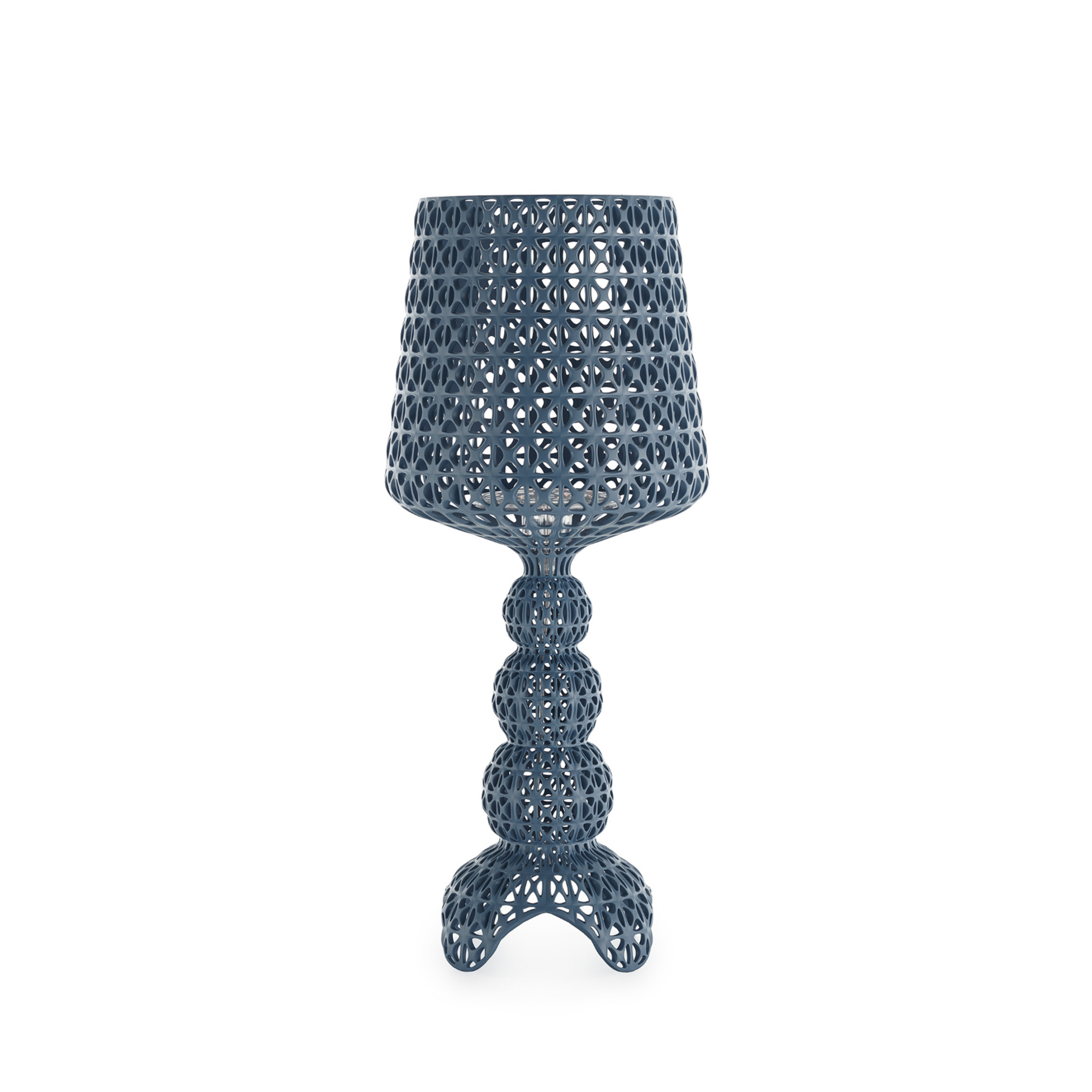 Kartell LED-Tischleuchte Mini Kabuki, hellblau, Höhe 70 cm