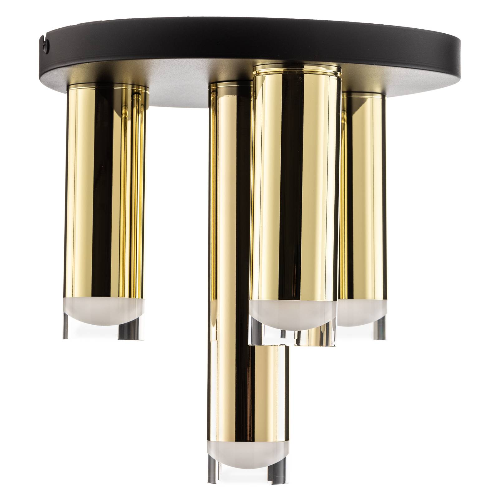 Lampa sufitowa Shine, 4-punktowa, okrągła, złota