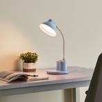 Stolní LED lampa Lindby Zephyra, modrá, CCT, stmívatelná