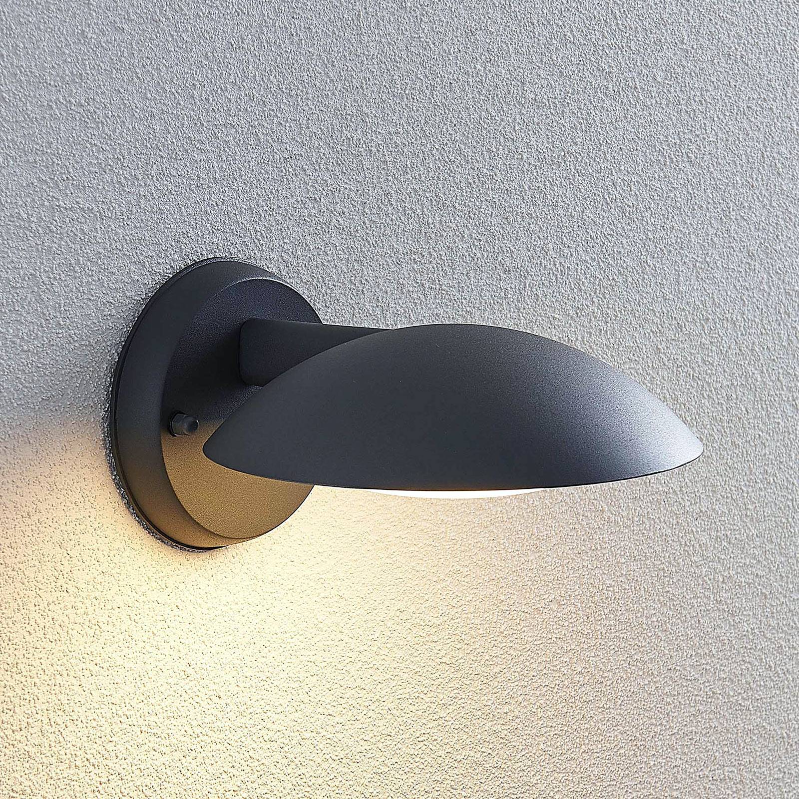 Lindby Applique d’extérieur LED Maive en gris foncé