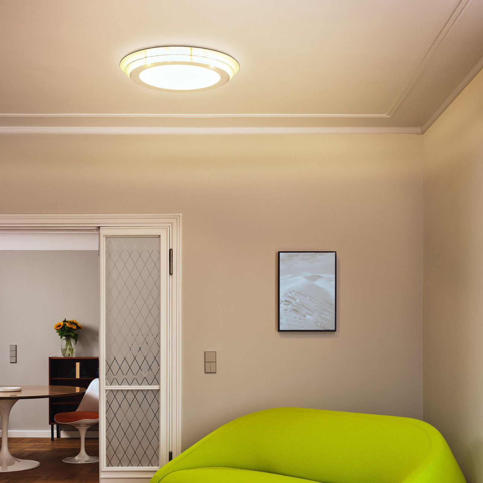 Lampa sufitowa LED OSRAM ORBIS SPIRAL LAYER, biała, Ø 50 cm