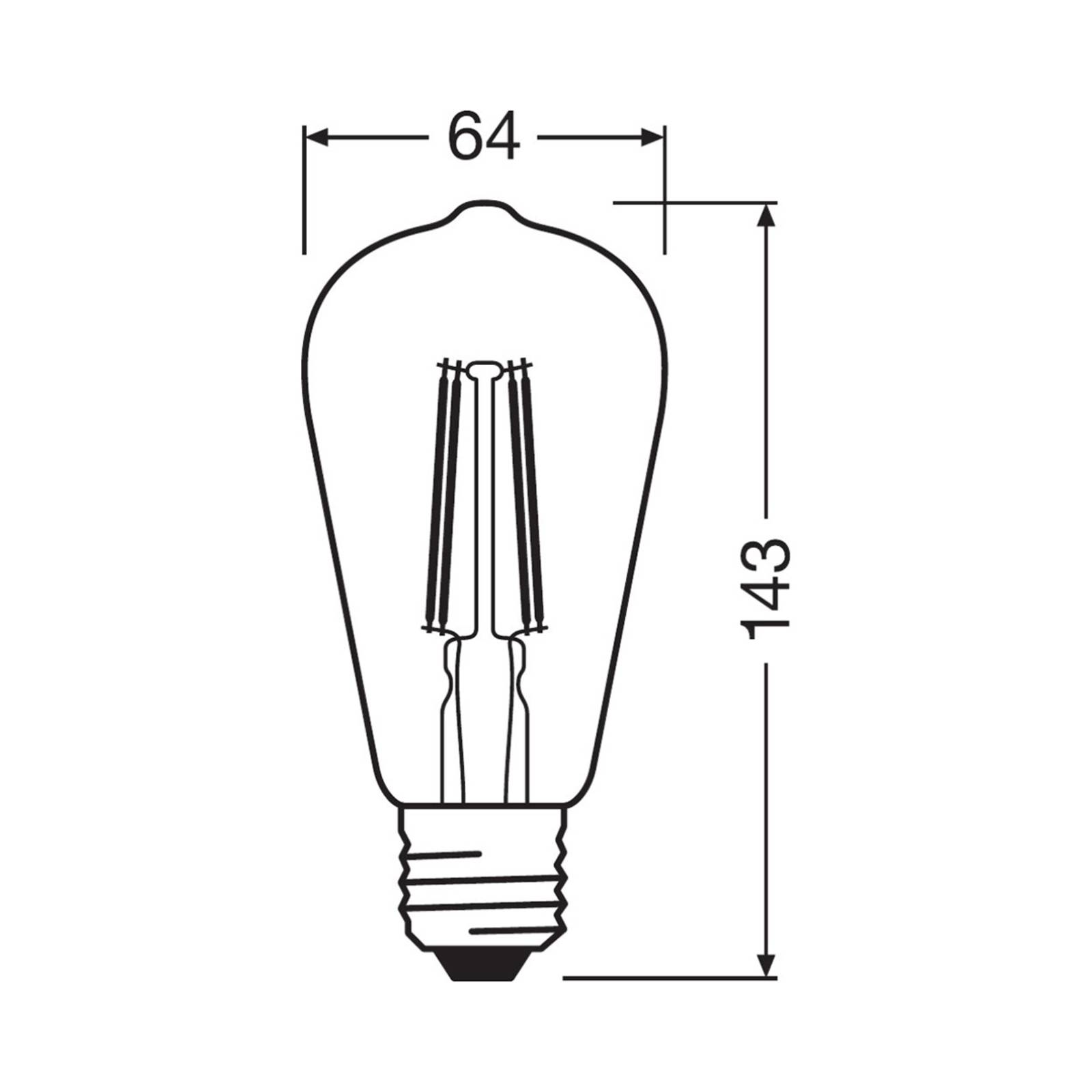 LEDVANCE SMART+ WiFi filament E27 5,5W 827 Edison