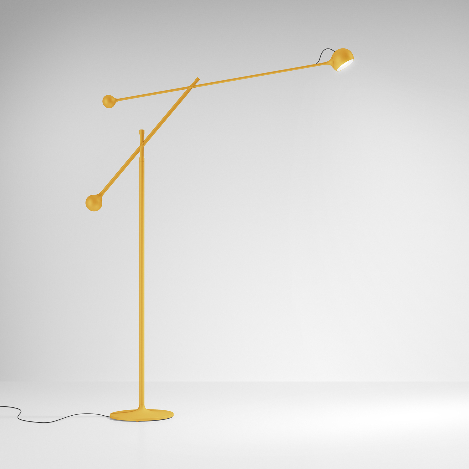 Artemide Ixa LED stojací lampa nastavitelná žlutá