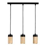 Plain 3 Lustră Pendul Black/Wood - Envostar