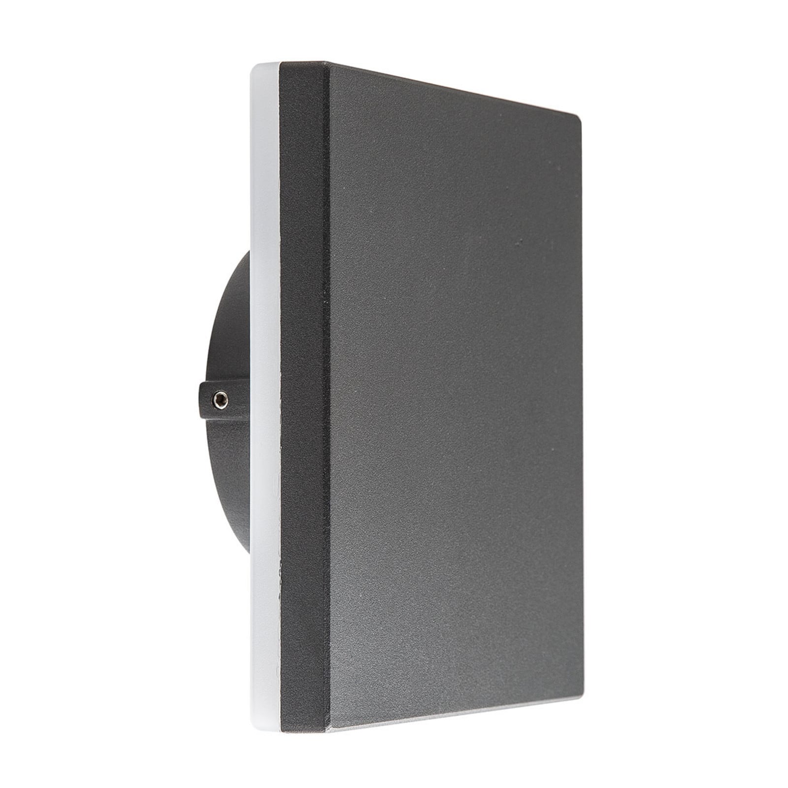 Candeeiro de parede exterior LED Bora angular, cinzento escuro