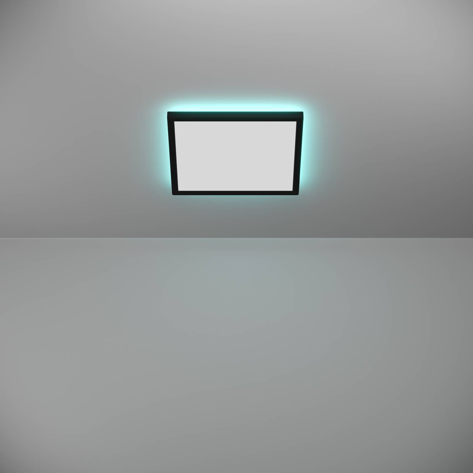 EGLO connect lampa sufitowa LED Rovito-Z, czarna, 29 x 29 cm