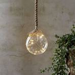Lampe décorative LED Jutta, sphère verre Ø 15 cm
