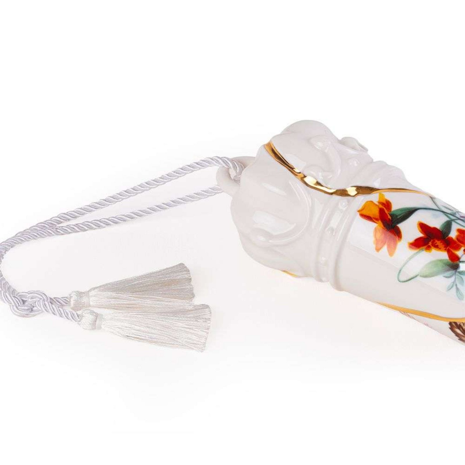 Kintsugi Lucky Horn Ornament White/Multicolor - Seletti