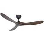 ECO GENUINO Ceiling Fan, Black/Walnut 152 - CasaFan