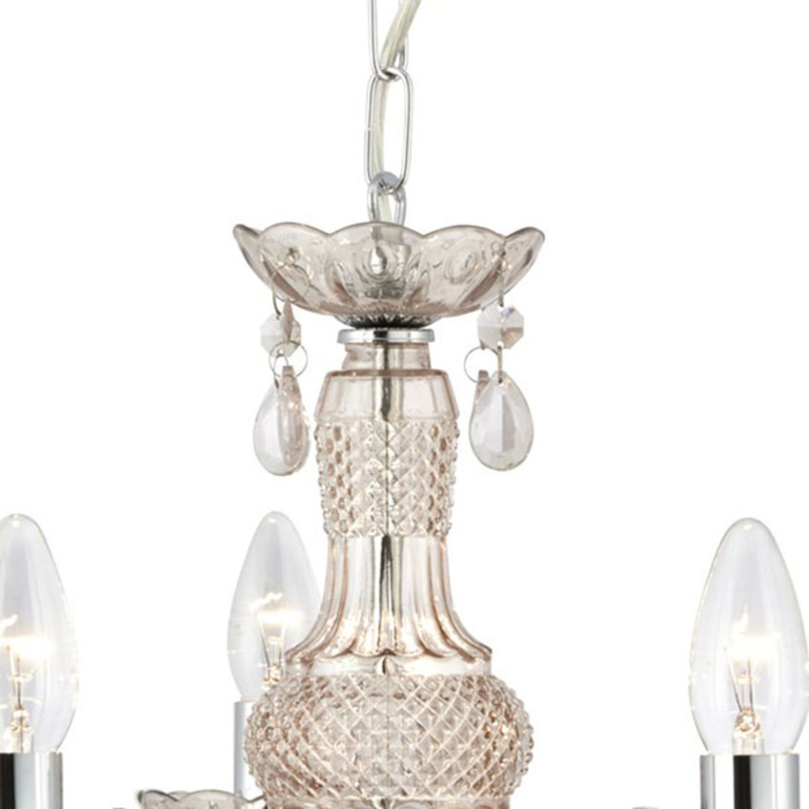 Lustre Marie Therese, brun, à 5 lampes