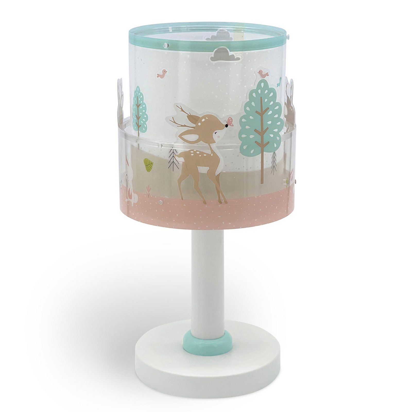 Kindertafellamp Loving Deer, G4, Ø 15 cm